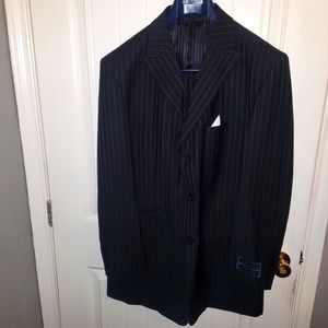Mens Mario Rossi Suit 42L Black